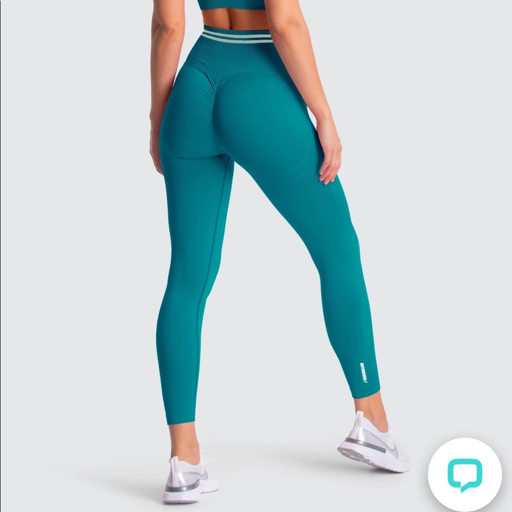 DYE Scrunch Seamless Leggings - Flora Green